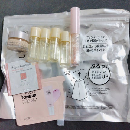 ベイビートーンアップクリーム/A’pieu/化粧下地を使ったクチコミ(2枚目)