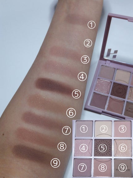マイフェイブムードアイパレット 9カラー/HOLIKA HOLIKA/アイシャドウパレットを使ったクチコミ(3枚目)