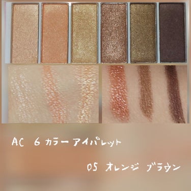 AC カラーアイパレット 01 ベーシックブラウン/AC MAKEUP/アイシャドウパレットを使ったクチコミ（3枚目）