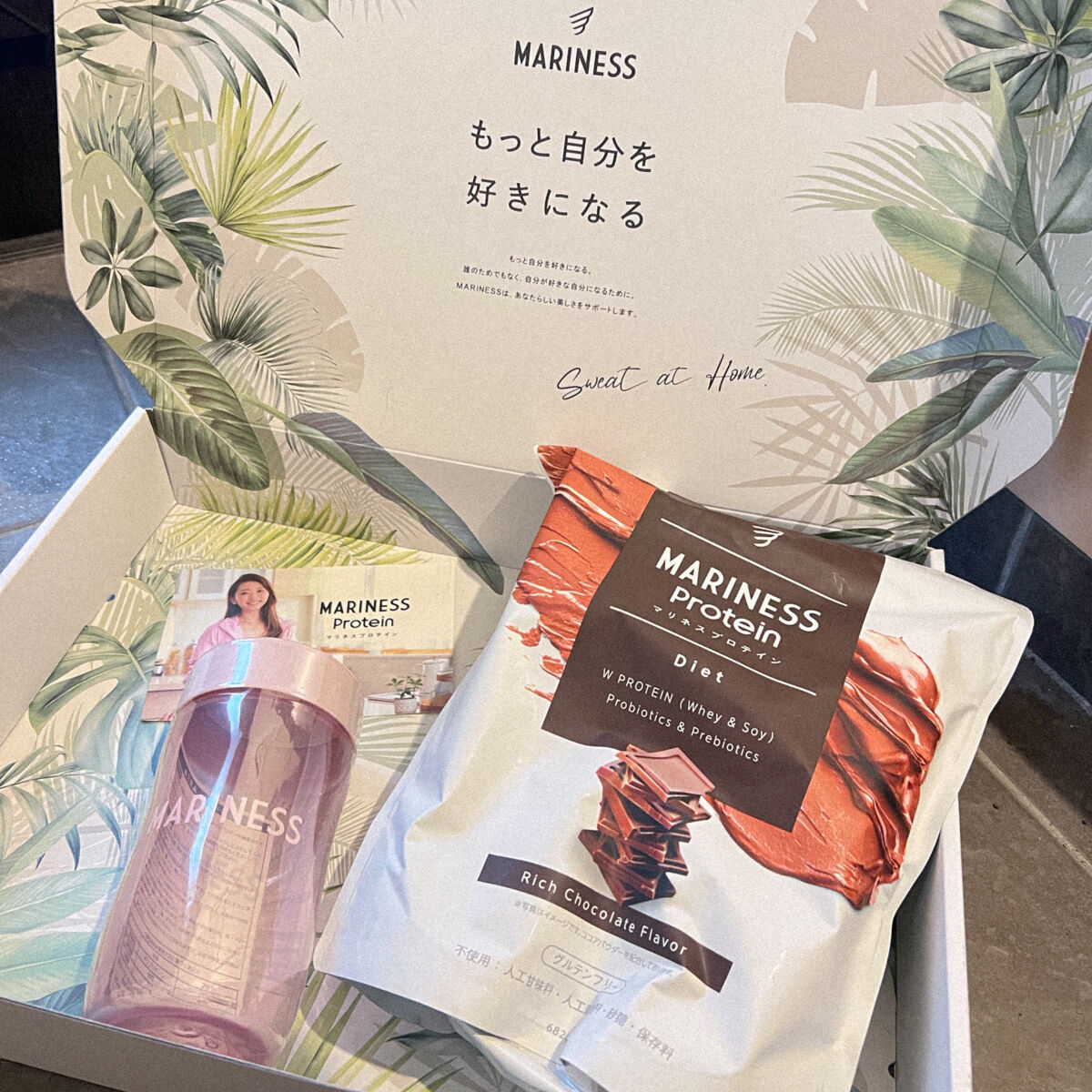 マリネスプロテイン(リッチチョコレートフレーバー)/mariness/その他プロテインを使ったクチコミ（2枚目）