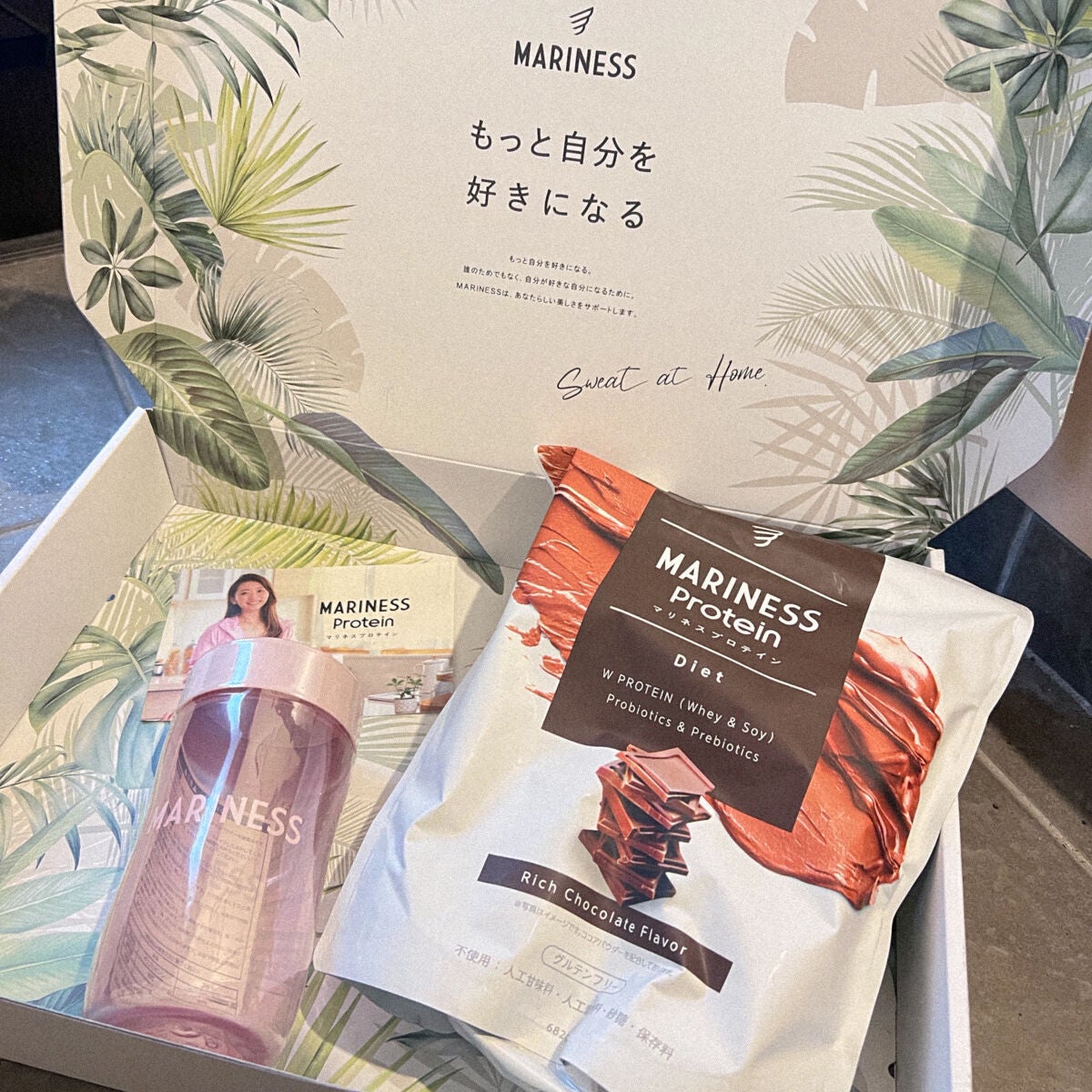 マリネスプロテイン(リッチチョコレートフレーバー)/mariness/その他プロテインを使ったクチコミ(2枚目)