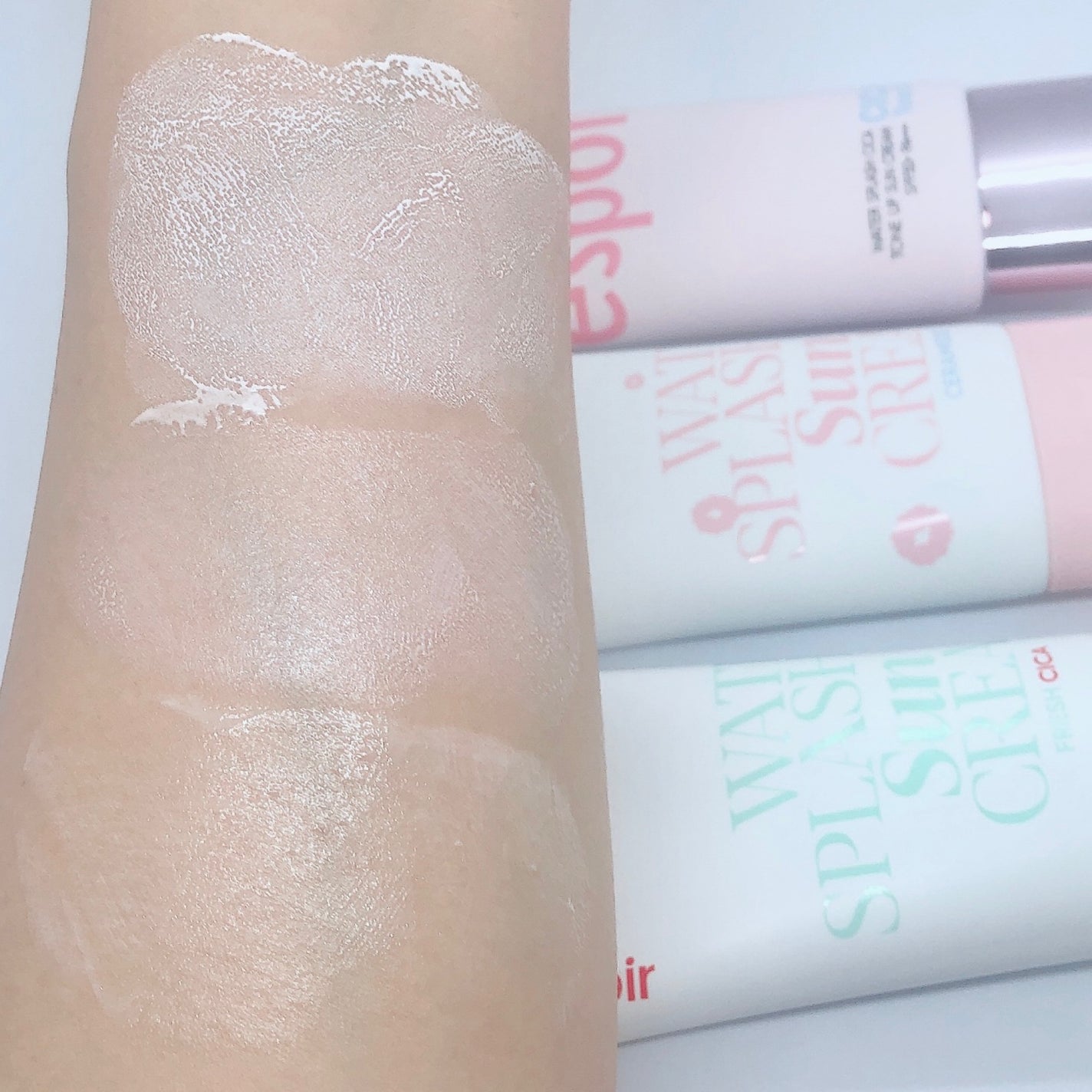 ウォータースプラッシュシカトーンアップクリーム/espoir/化粧下地を使ったクチコミ(5枚目)