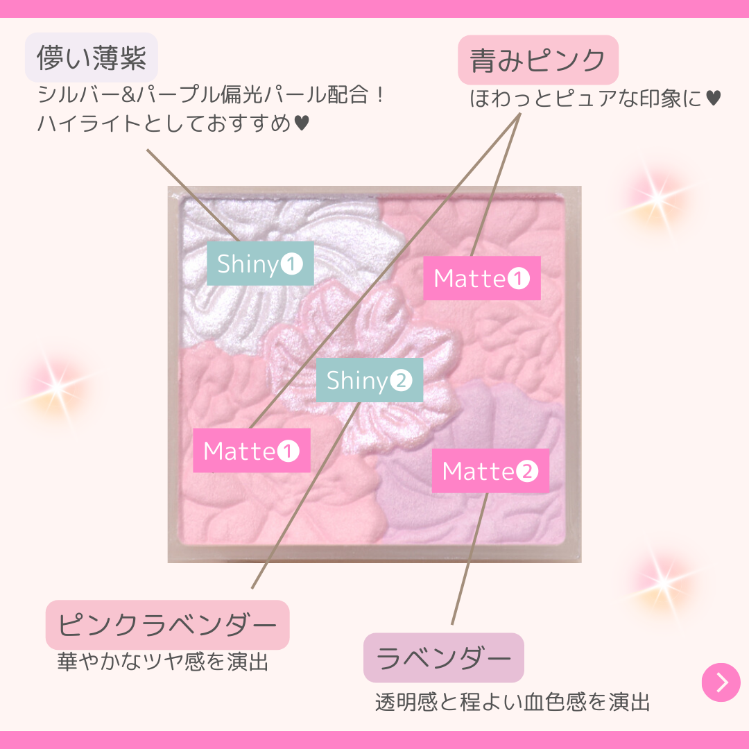 グロウフルールチークス（ブレンドタイプ）/キャンメイク/パウダーチークを使ったクチコミ（3枚目）