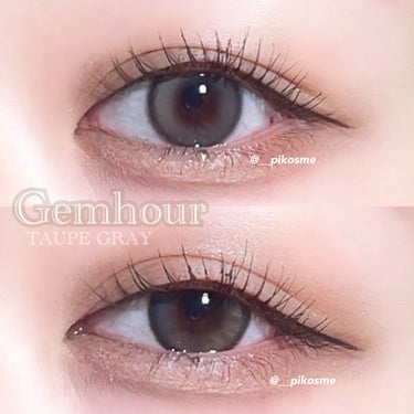 Gemhour TAUPE GRAY/eotd/ワンデー（１DAY）カラコンを使ったクチコミ（2枚目）