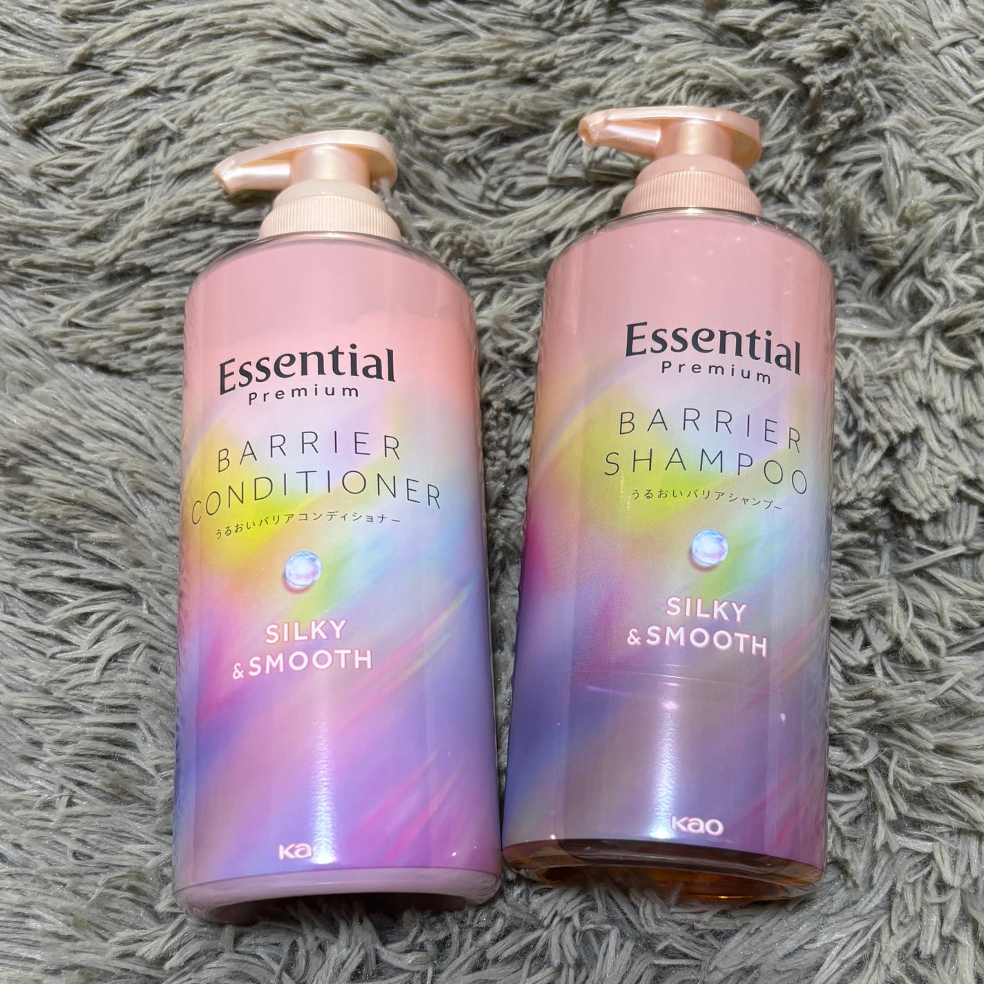 エッセンシャルプレミアム バリアシャンプー・コンディショナー シルキー&スムース/エッセンシャル/市販シャンプーを使ったクチコミ(1枚目)