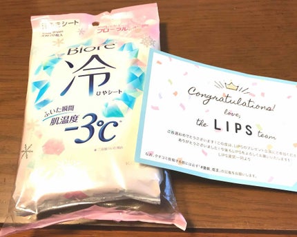 冷シート リフレッシュフローラルの香り/ビオレ/ボディシートを使ったクチコミ(1枚目)