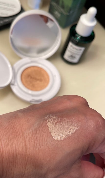 シカマヌ セラム クッションファンデ/parnell/クッションファンデーションを使ったクチコミ(4枚目)