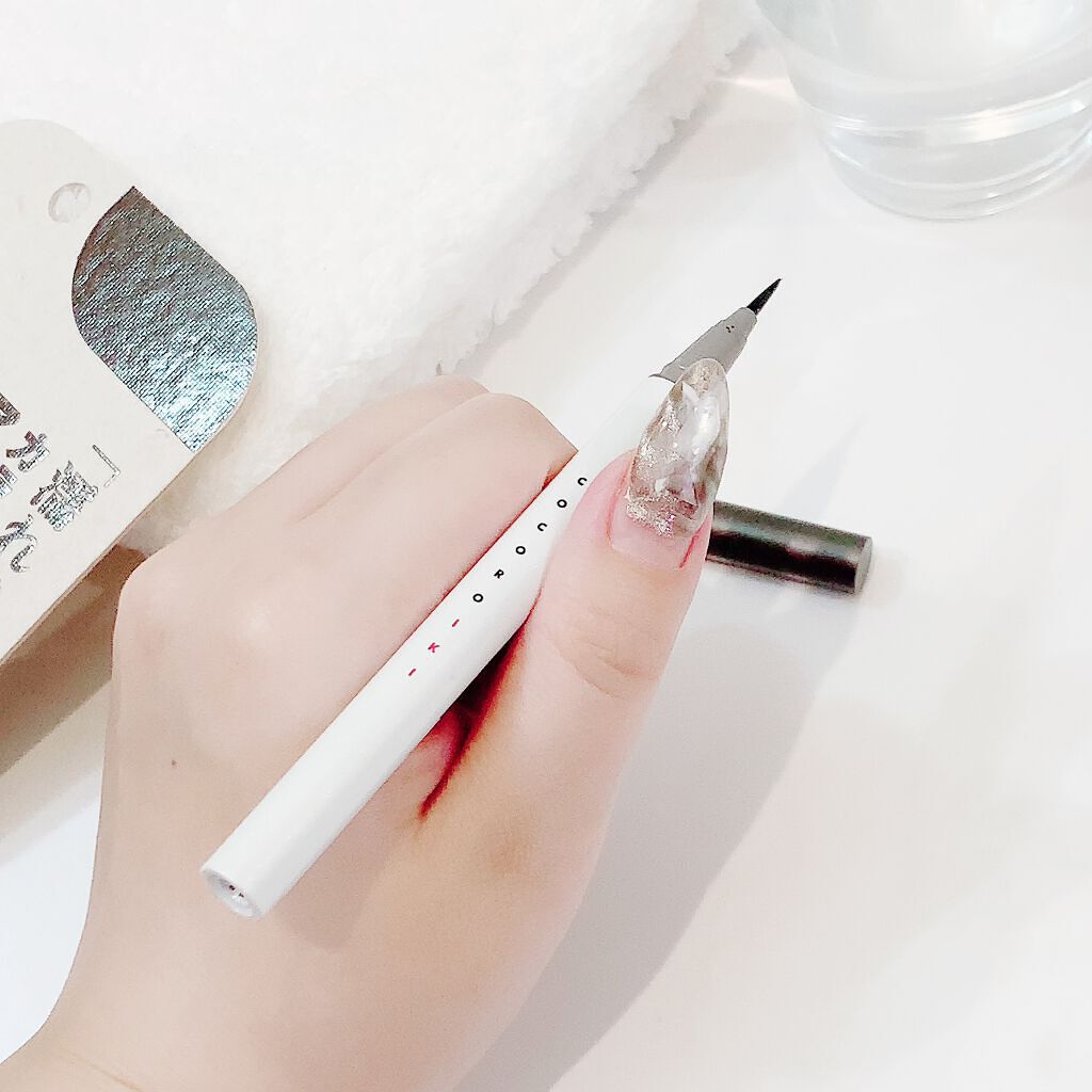 アイデザインライナー 01 ミスティーグレイ/COCOROIKI/リキッドアイライナーを使ったクチコミ（3枚目）