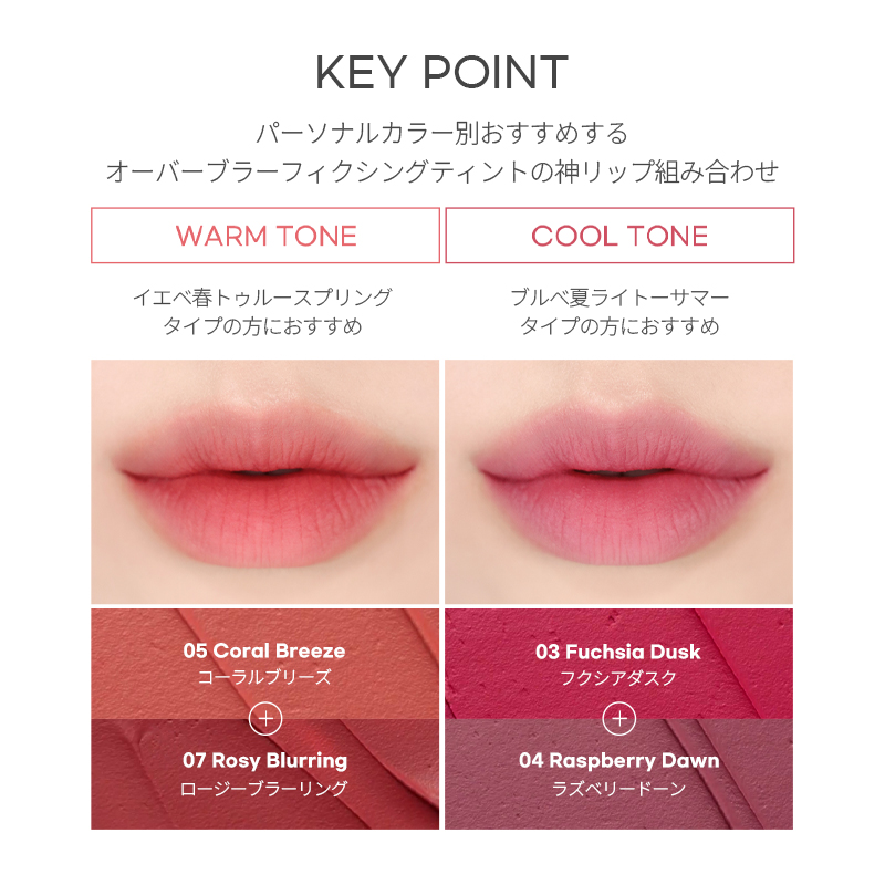 オーバーブラーフィクシングティント/LUNA/リップティントを使ったクチコミ（1枚目）