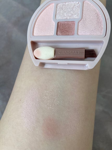 プランぷくコーデアイズ/キャンメイク/パウダーアイシャドウを使ったクチコミ(4枚目)