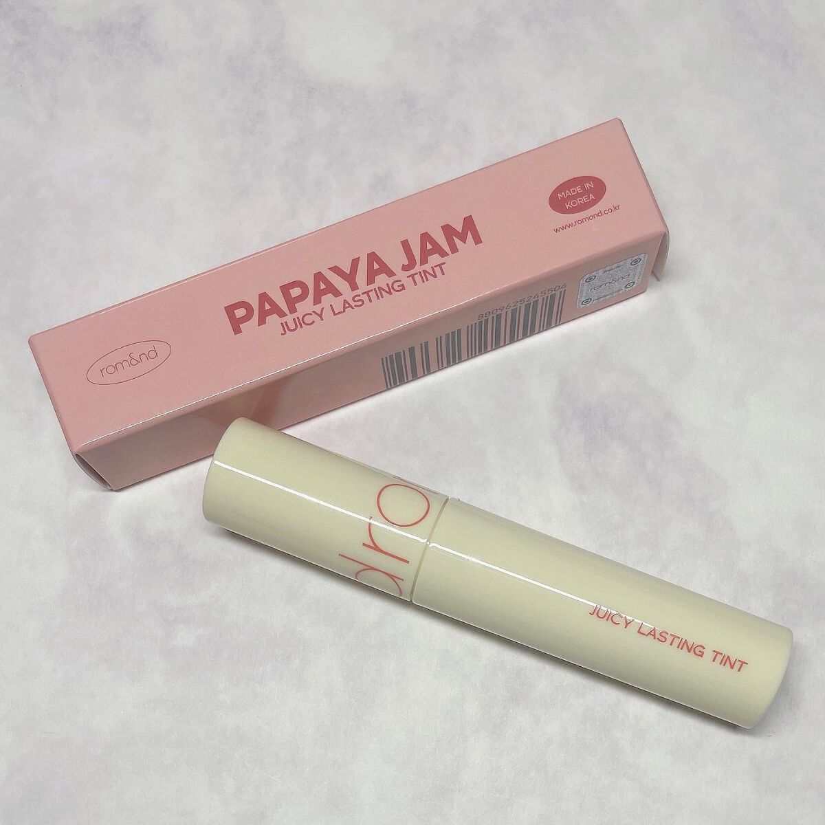 ジューシーラスティングティント/rom&nd/リップティントを使ったクチコミ（1枚目）