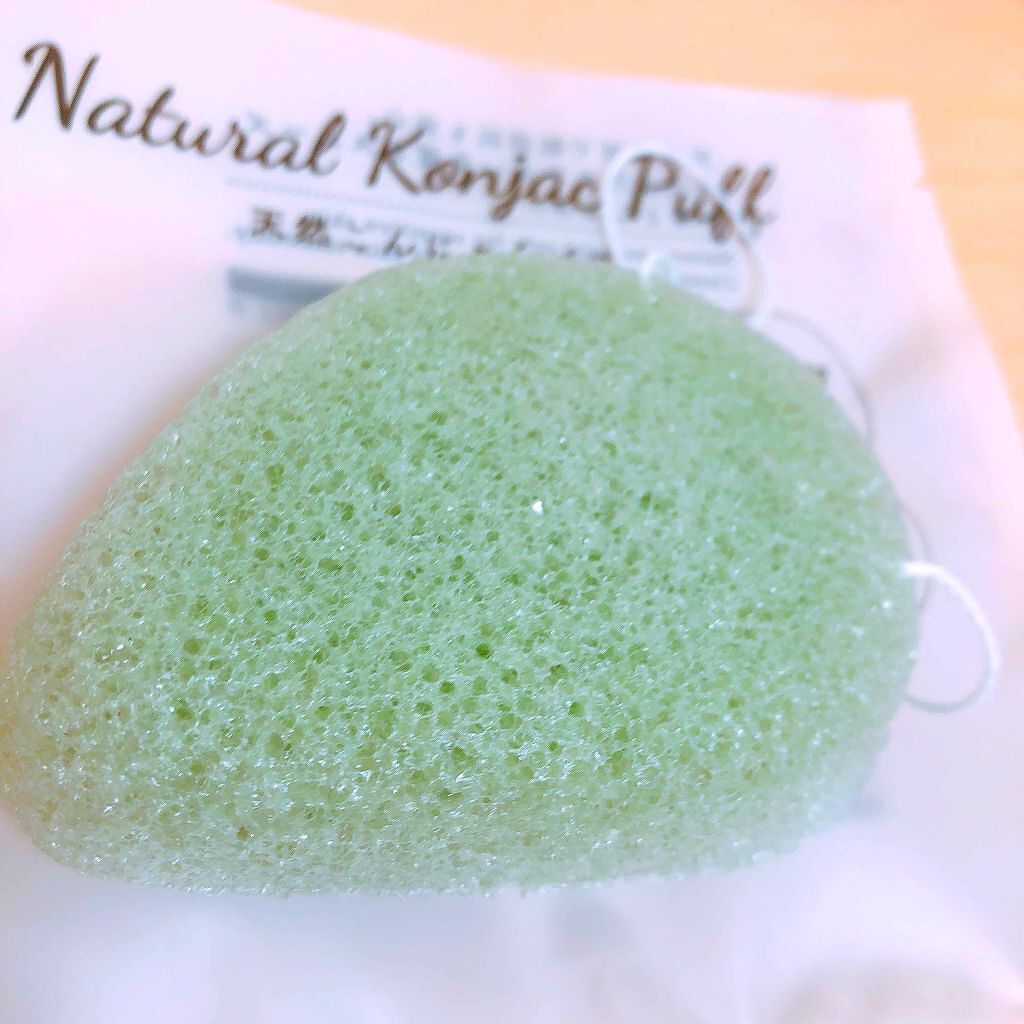 天然こんにゃくパフ/DAISO/その他スキンケアグッズを使ったクチコミ（3枚目）