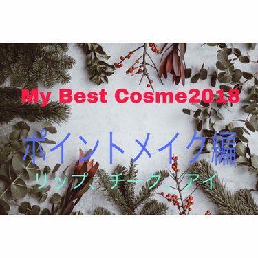  #ベスコス2018 #アイライナー #アイシャドウ 
#チーク #リップ #グロス 
☆瑠璃のMy Best Cosme 2018
    ポイントメイク(アイ、チーク、リップ)編
☆.。.:*・°☆