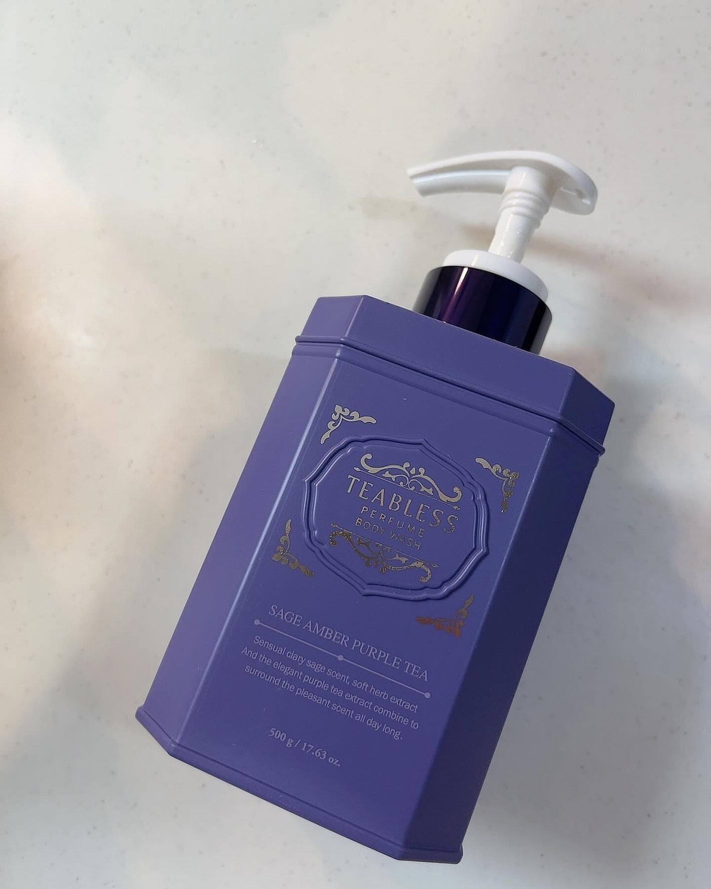 パフュームボディローション セイジアンバーパープルティー/TEABLESS/ボディローションを使ったクチコミ(4枚目)