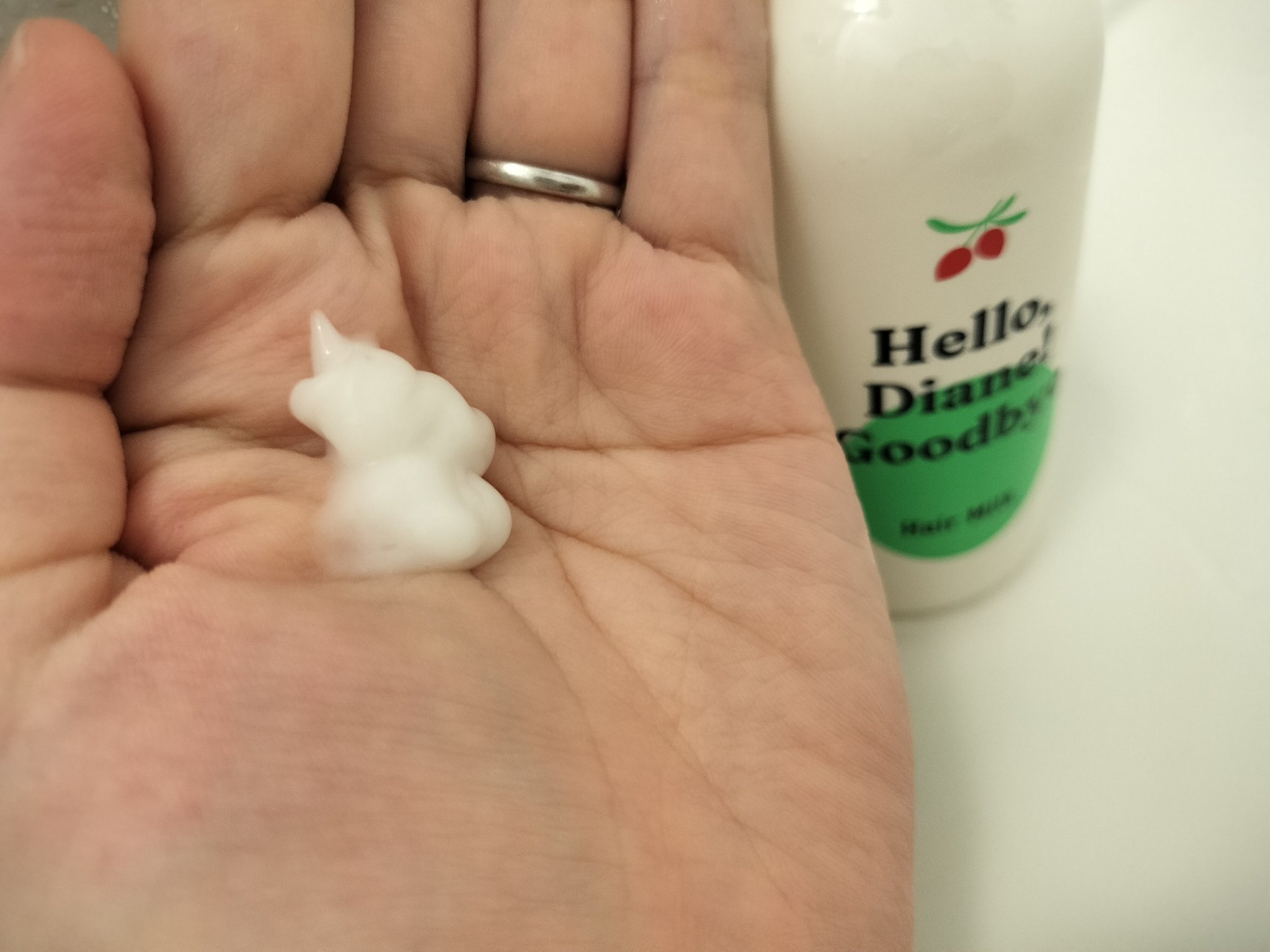 ハローダイアン グッバイ ダメージ補修ヘアミルク/ダイアン/ヘアミルクを使ったクチコミ（2枚目）