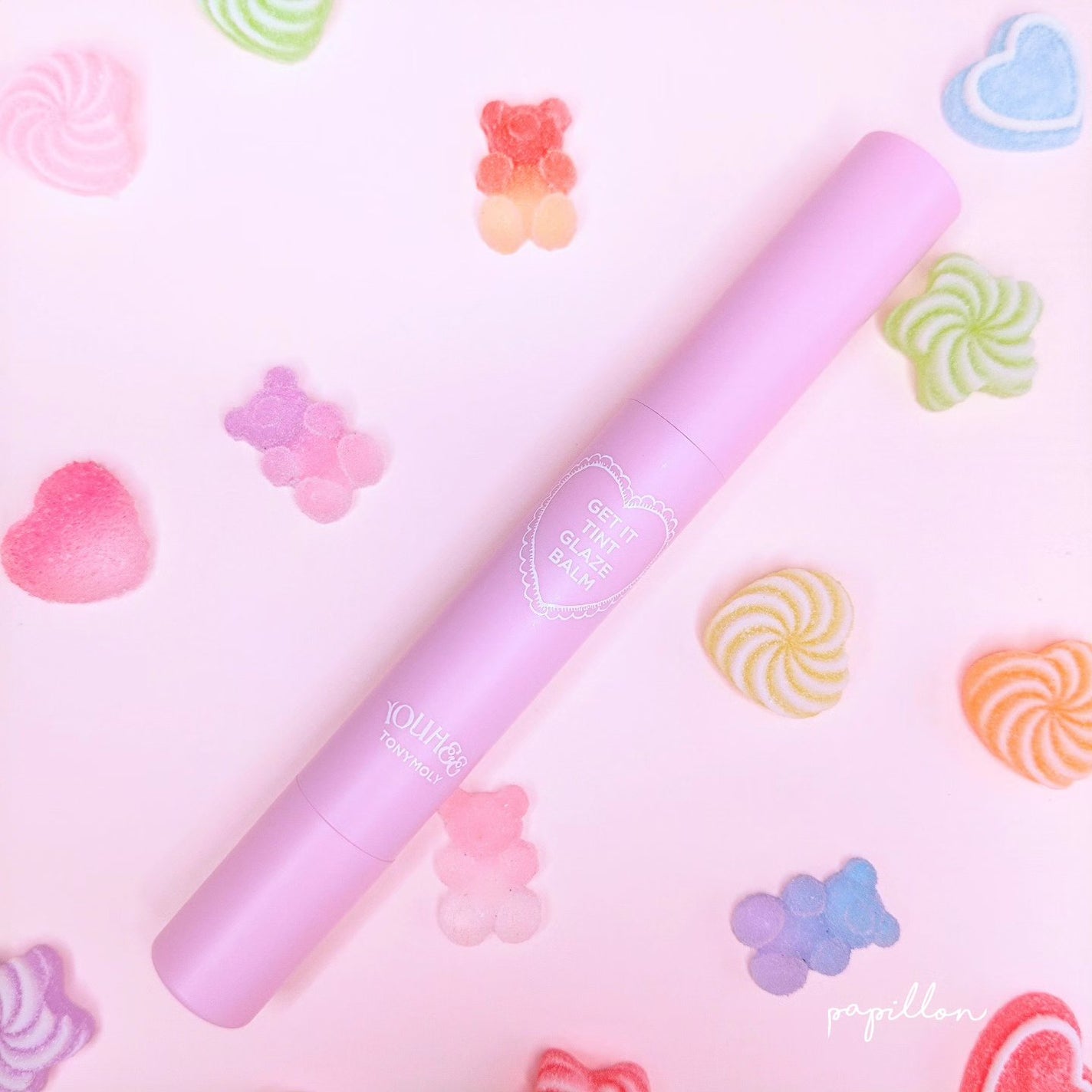 ゲットイットティントグレーズバーム/TONYMOLY/リップティントを使ったクチコミ(2枚目)