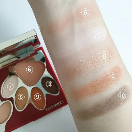 トラ十色アイシャドウパレット/COLORKEY/アイシャドウパレットを使ったクチコミ(4枚目)