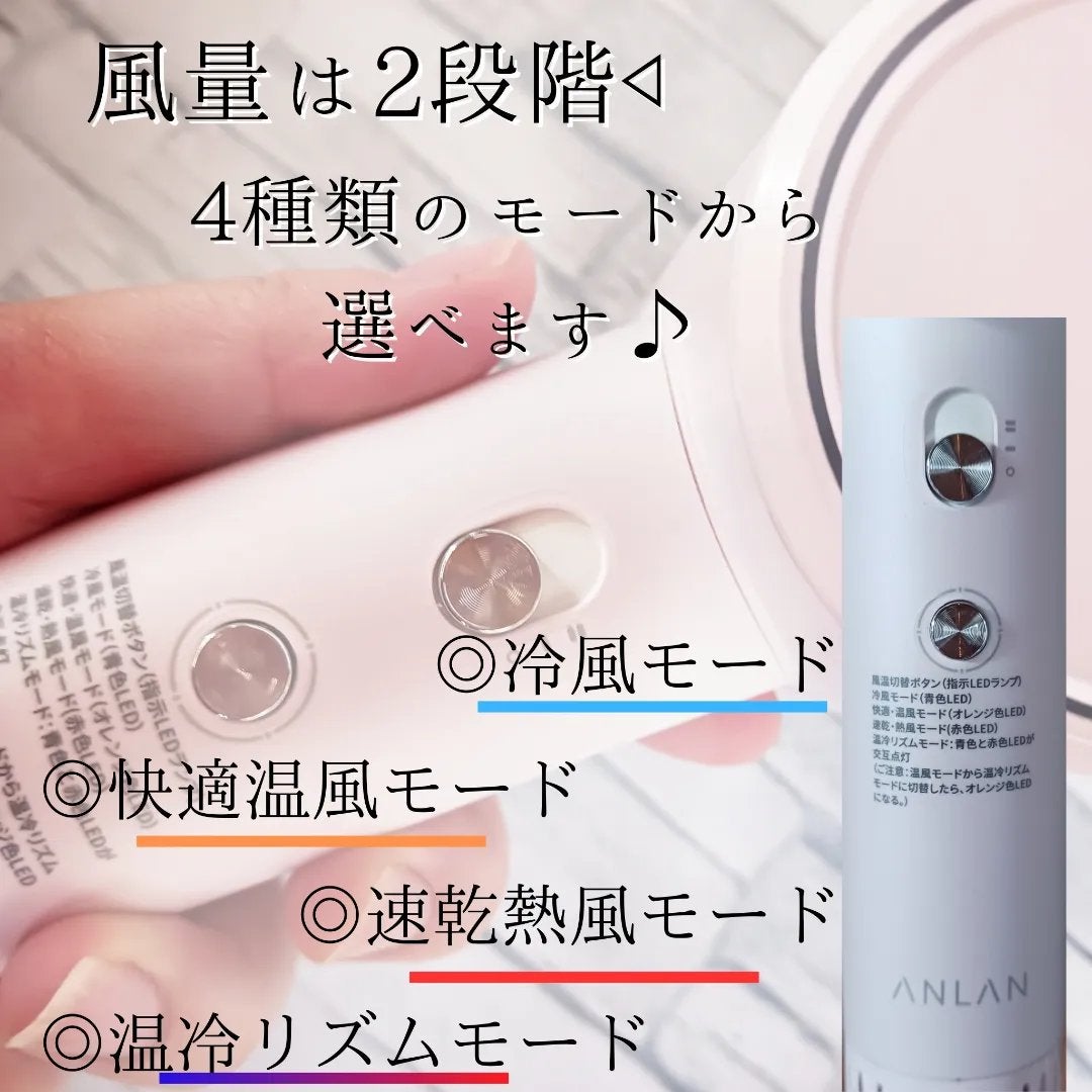 ダブルケアドライヤー/ANLAN/ドライヤーを使ったクチコミ(4枚目)