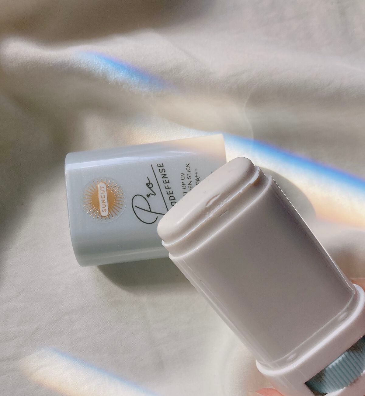プロディフェンス ライトアップUV スティック/サンカット®/日焼け止めスティックを使ったクチコミ(2枚目)
