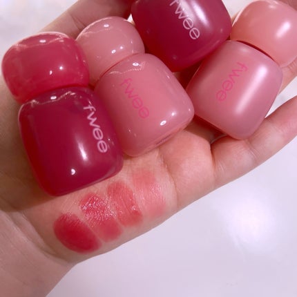 フィー リップアンドチーク グローイジェリーポット/fwee/リップグロスを使ったクチコミ(3枚目)