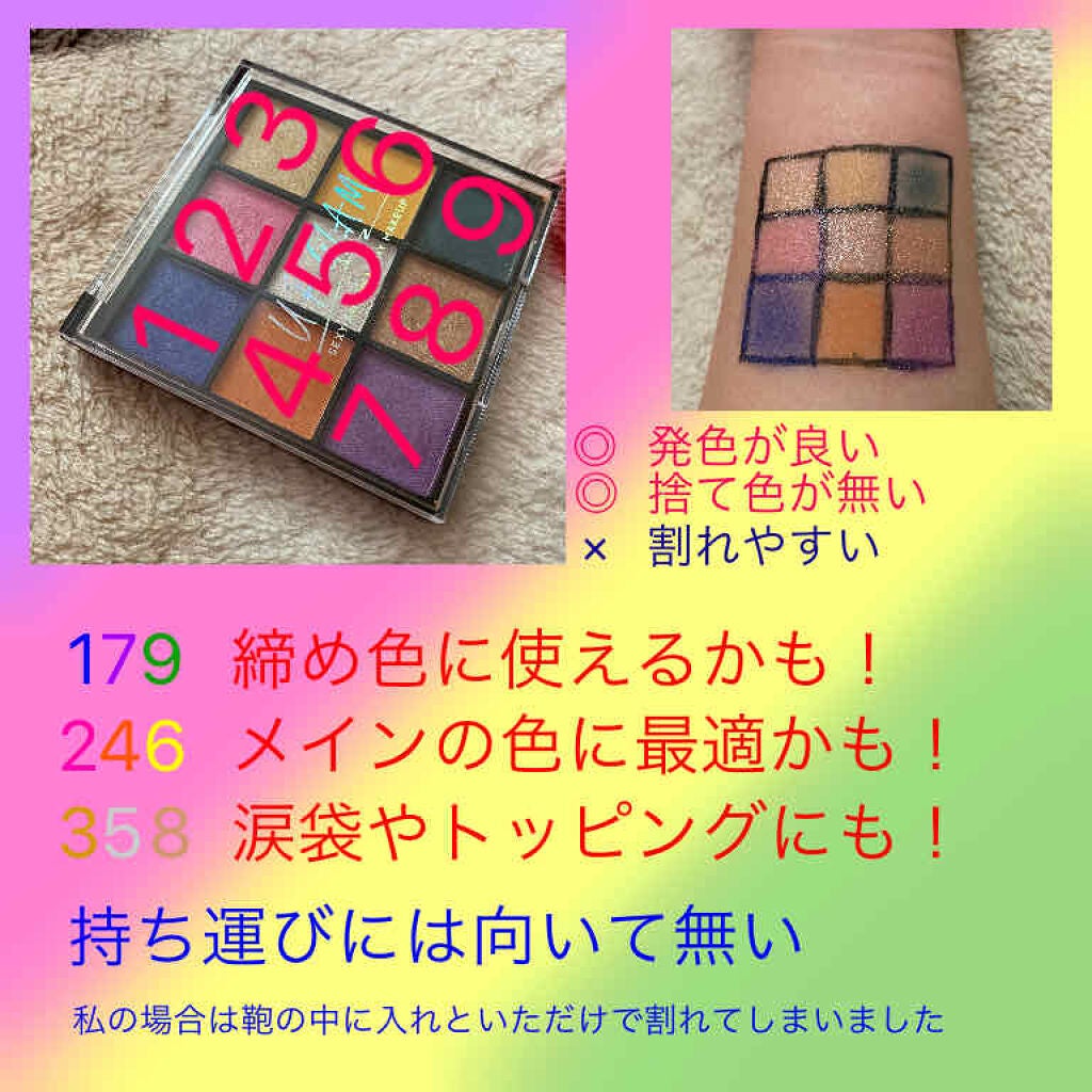 UR GLAM BLOOMING EYE COLOR PALETTE/U R GLAM/アイシャドウパレットを使ったクチコミ(2枚目)