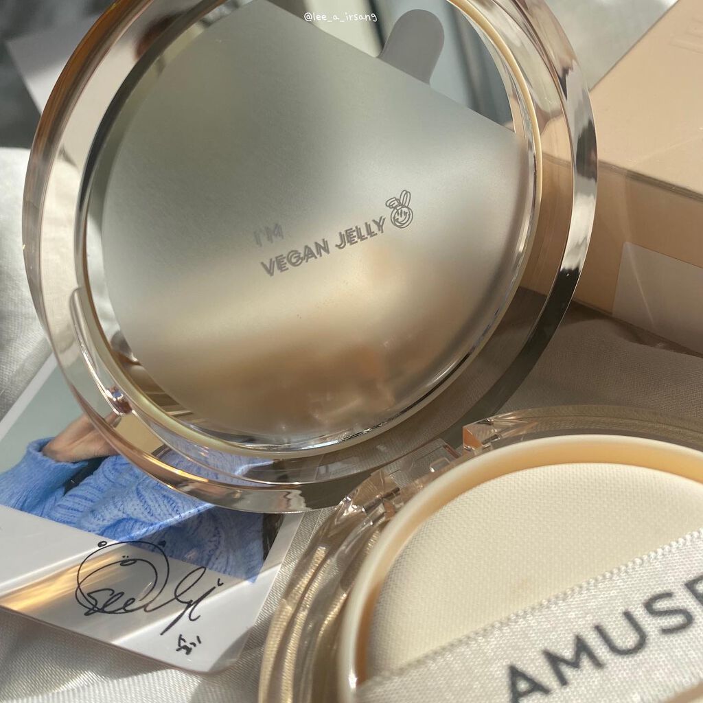 デュージェリーヴィーガンクッション/AMUSE/クッションファンデーションを使ったクチコミ(2枚目)