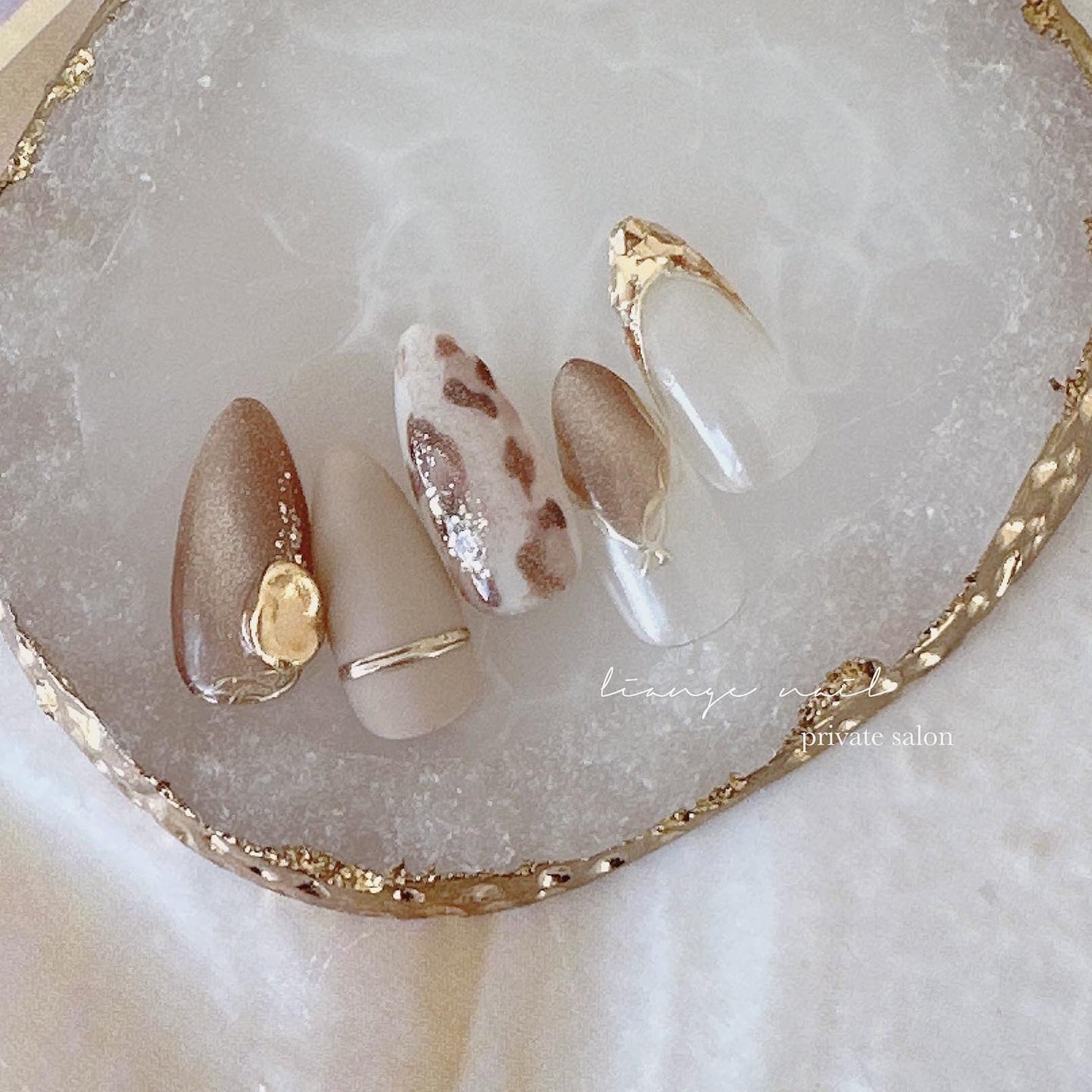 Yuki on LIPS 「brown🍂Liangenail千葉県柏市高南台アリオ柏車で1..」(1枚目)