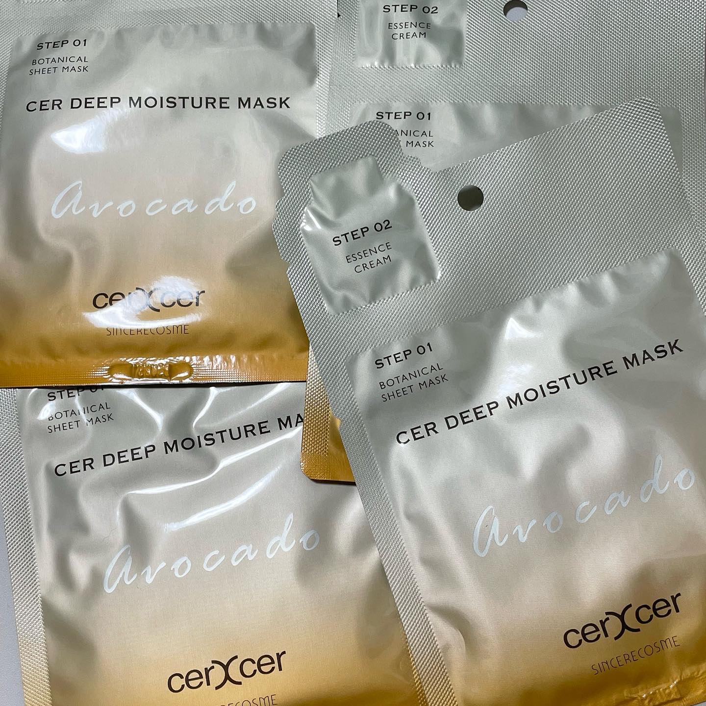 ディープモイスチャー マスク　(ケアクリーム付き)/cerXcer/シートマスク・パックを使ったクチコミ（2枚目）