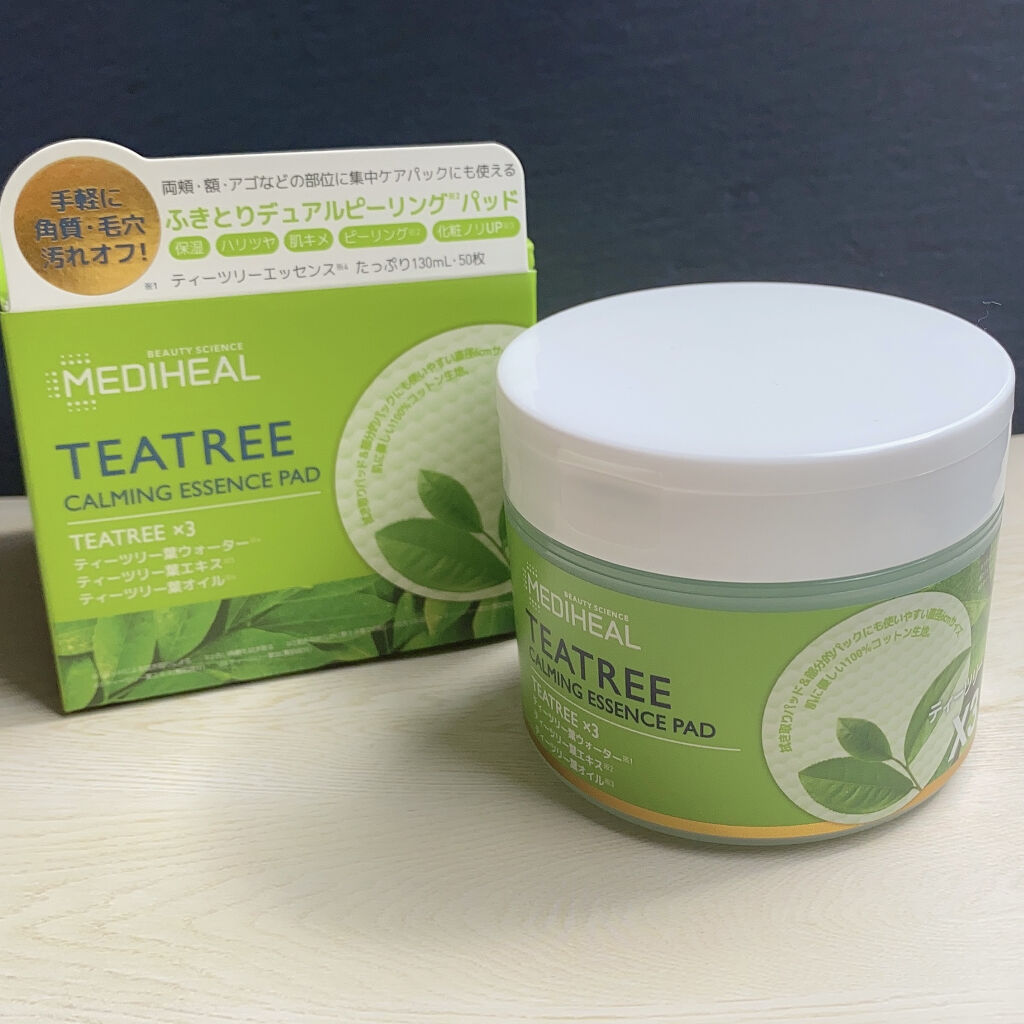 ティーツリーカーミングエッセンスパッド/MEDIHEAL/トナーパッドを使ったクチコミ（1枚目）