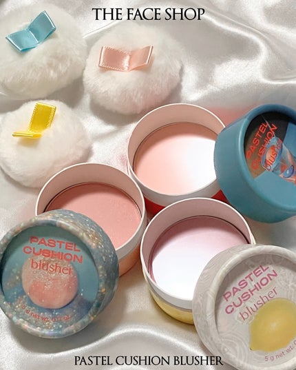 パステルクッションブラッシャー/THE FACE SHOP/パウダーチークを使ったクチコミ(3枚目)
