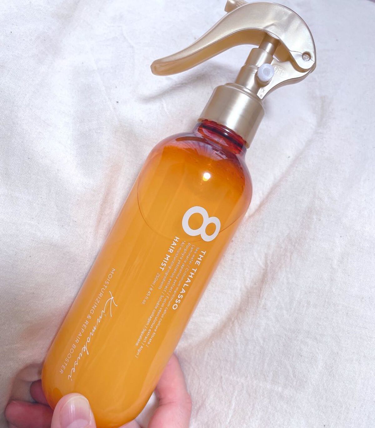 モイスチャーライジング＆リペアブースター 導入液ヘアミスト キンモクセイの香り /エイトザタラソ/プレスタイリング・寝ぐせ直しを使ったクチコミ（1枚目）