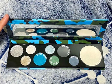 Morphe 18A BLUE YA AWAYのクチコミ「海外ブランドのアイシャドウパレットに目がない人間によるアイシャドウパレットレビュー、第2弾です.....」（3枚目）