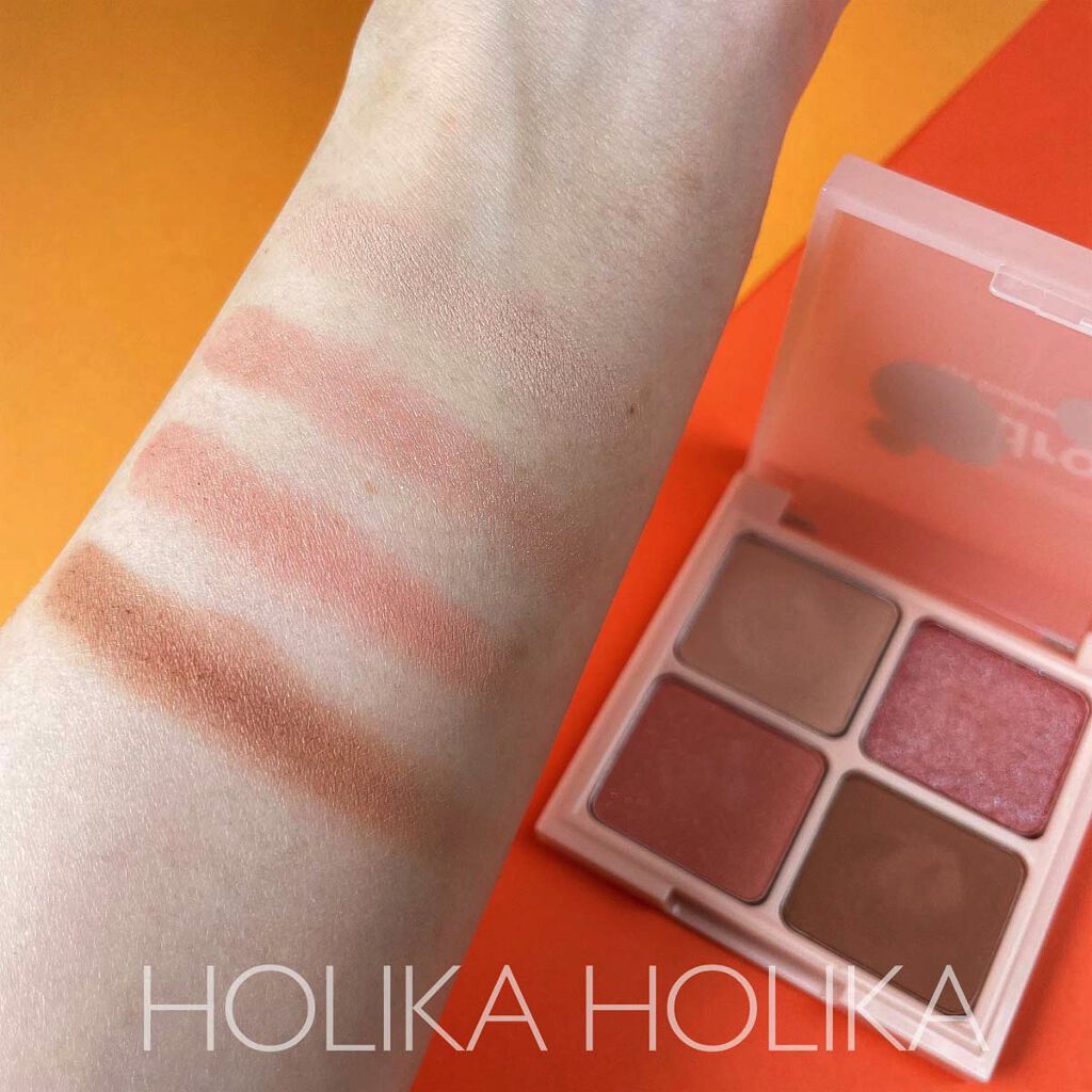 ヌードロップアイシャドウパレット/HOLIKA HOLIKA/アイシャドウパレットを使ったクチコミ（3枚目）