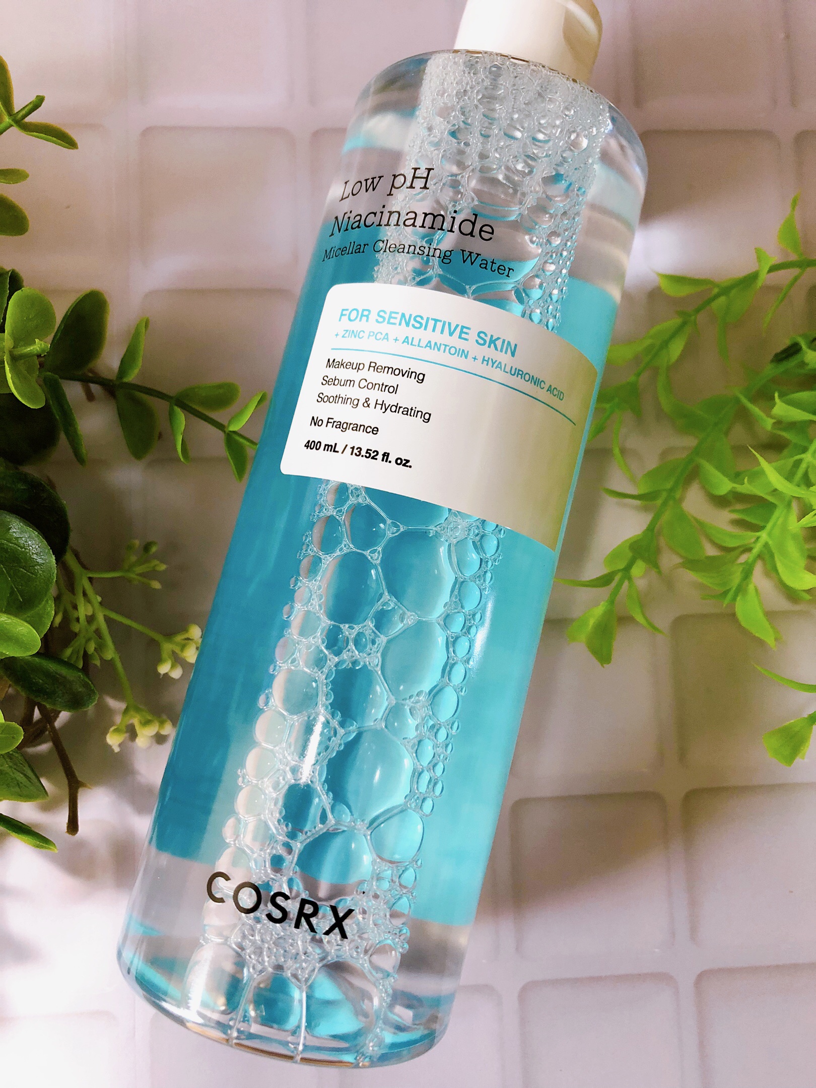 弱酸性 ナイアシンアミド ミセラークレンジングウォーター/COSRX/クレンジングウォーターを使ったクチコミ（1枚目）