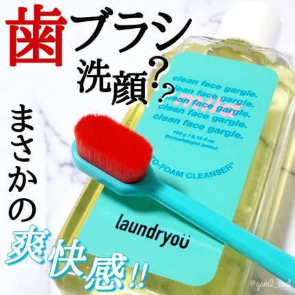 clean face gargle gel foam cleanser/laundryou/その他洗顔料を使ったクチコミ(1枚目)