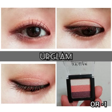 UR GLAM　GRADATION EYESHADOW/U R GLAM/アイシャドウパレットを使ったクチコミ（1枚目）