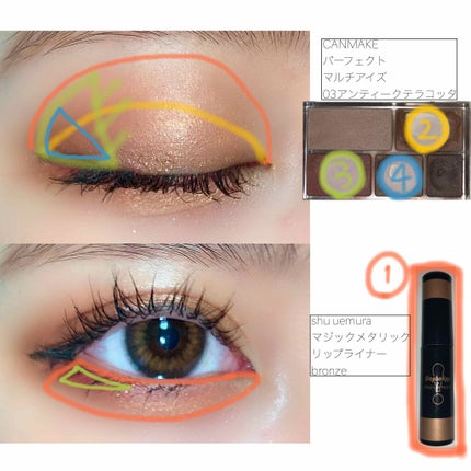 マジックメタリック リップ ライナー/shu uemura/リップライナーを使ったクチコミ(3枚目)