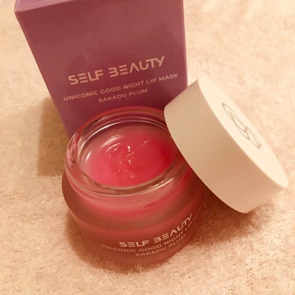 ユニコーングッドナイトリップマスク カカドゥプラム/SELF BEAUTY/リップマスクを使ったクチコミ(1枚目)