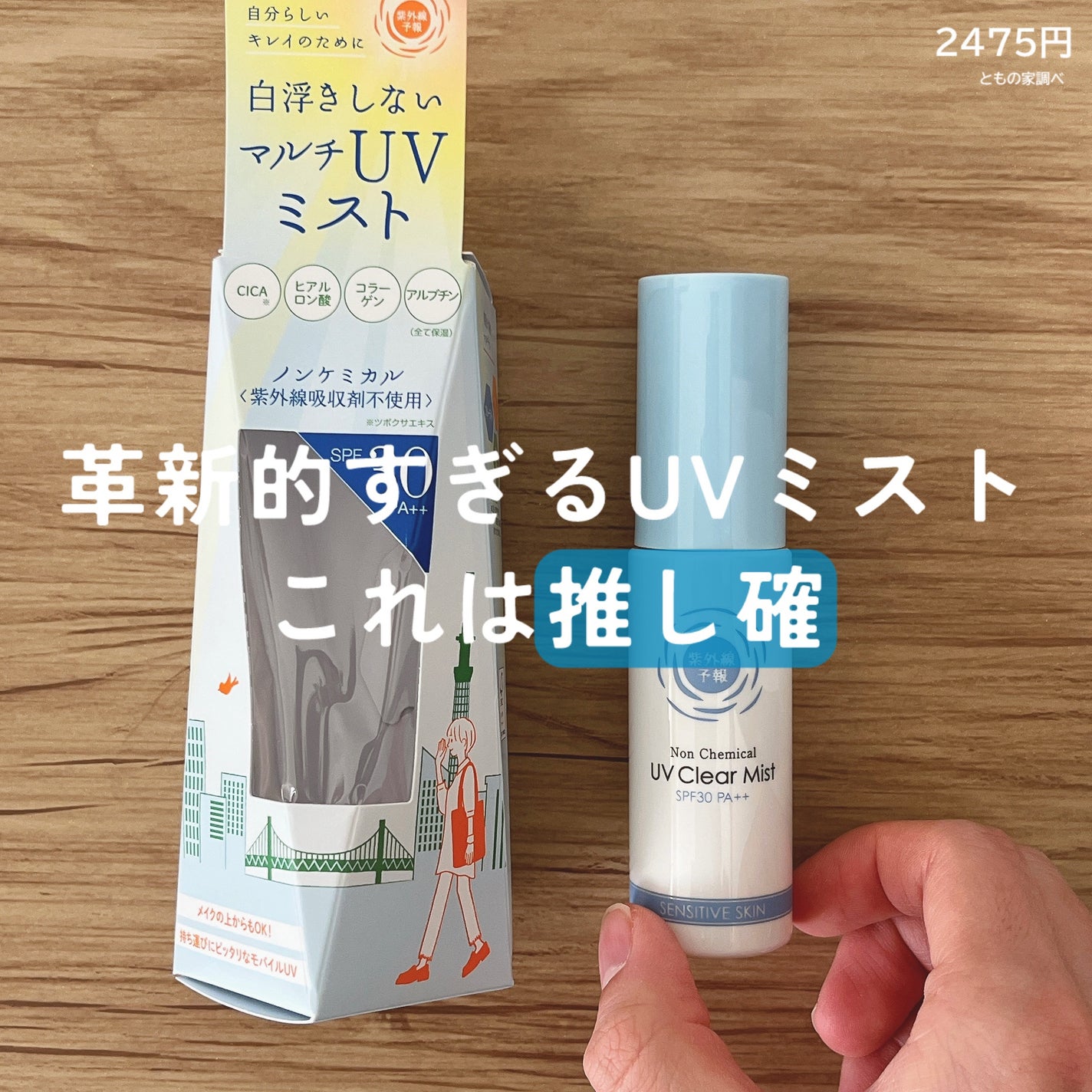 紫外線予報 ノンケミカル UVクリアミストM/紫外線予報/日焼け止めミスト・スプレーを使ったクチコミ(1枚目)