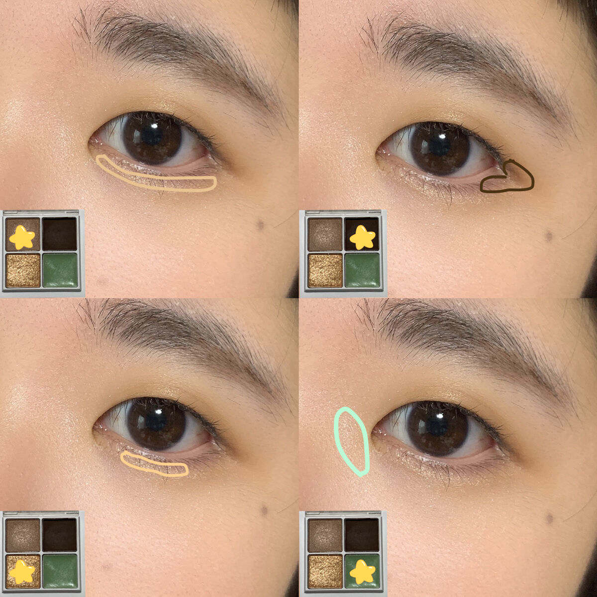 THE アイパレR/b idol/アイシャドウパレットを使ったクチコミ（3枚目）