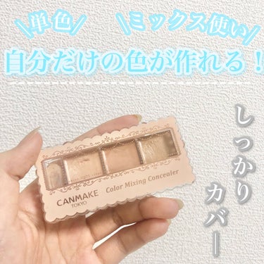 カラーミキシングコンシーラー/キャンメイク/パレットコンシーラーを使ったクチコミ（1枚目）