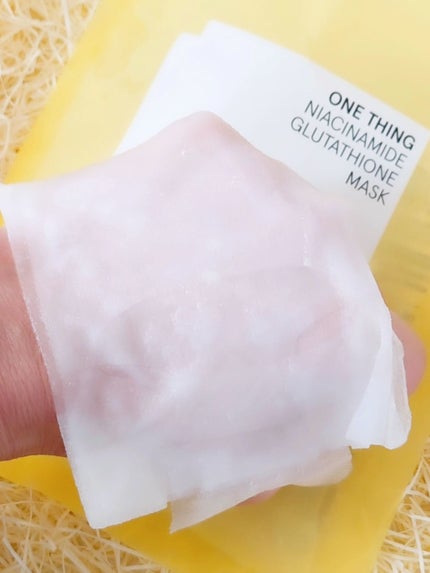 ナイアシンアミドグルタチオンマスク/ONE THING/シートマスク・パックを使ったクチコミ(4枚目)
