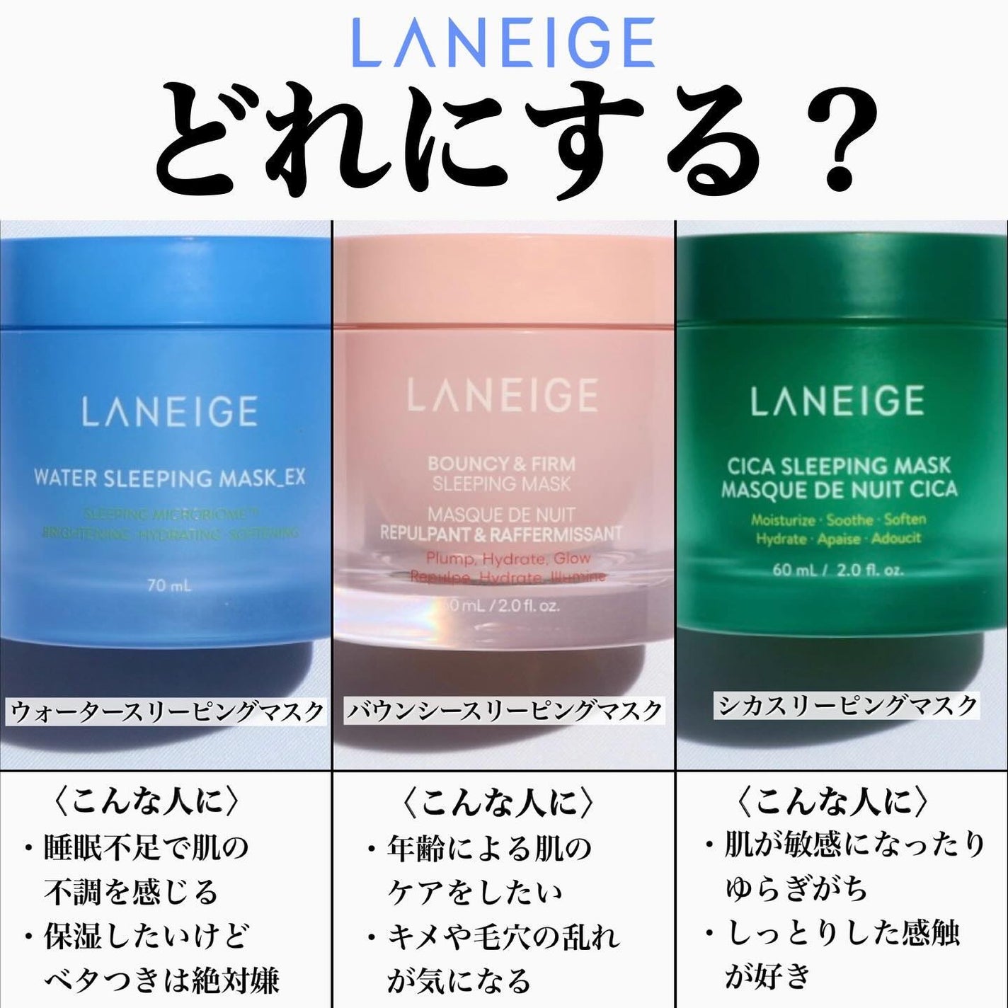 シカスリーピングマスク/LANEIGE/フェイスクリームを使ったクチコミ(1枚目)