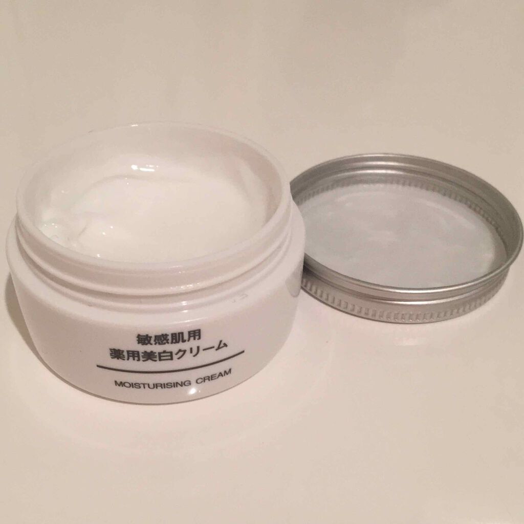 敏感肌用薬用美白クリーム/無印良品/フェイスクリームを使ったクチコミ(2枚目)