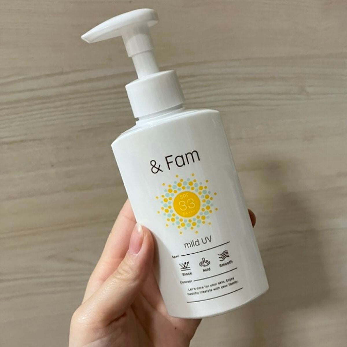 マイルドUV SPF33 PA+++/& Fam/日焼け止めジェルを使ったクチコミ(4枚目)