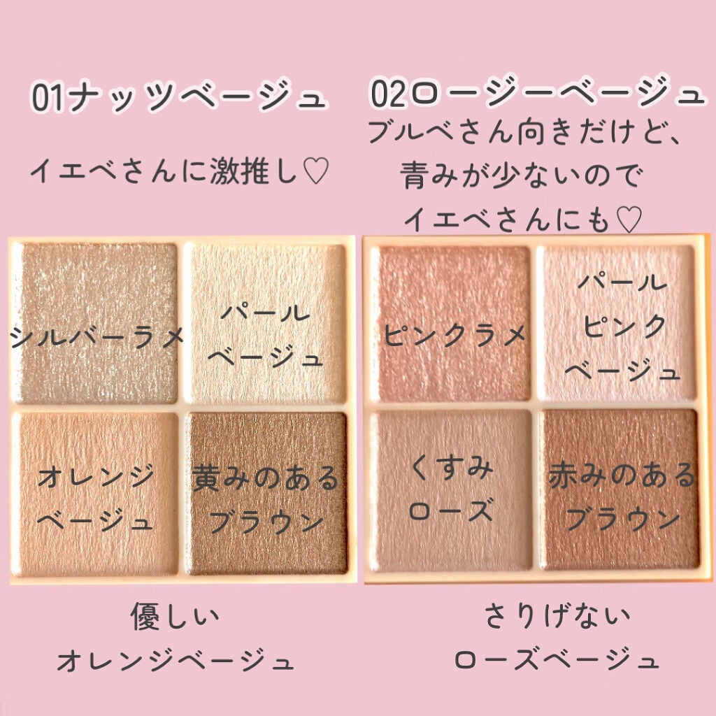 ベージュトーンアイシャドウ/CEZANNE/アイシャドウパレットを使ったクチコミ(3枚目)