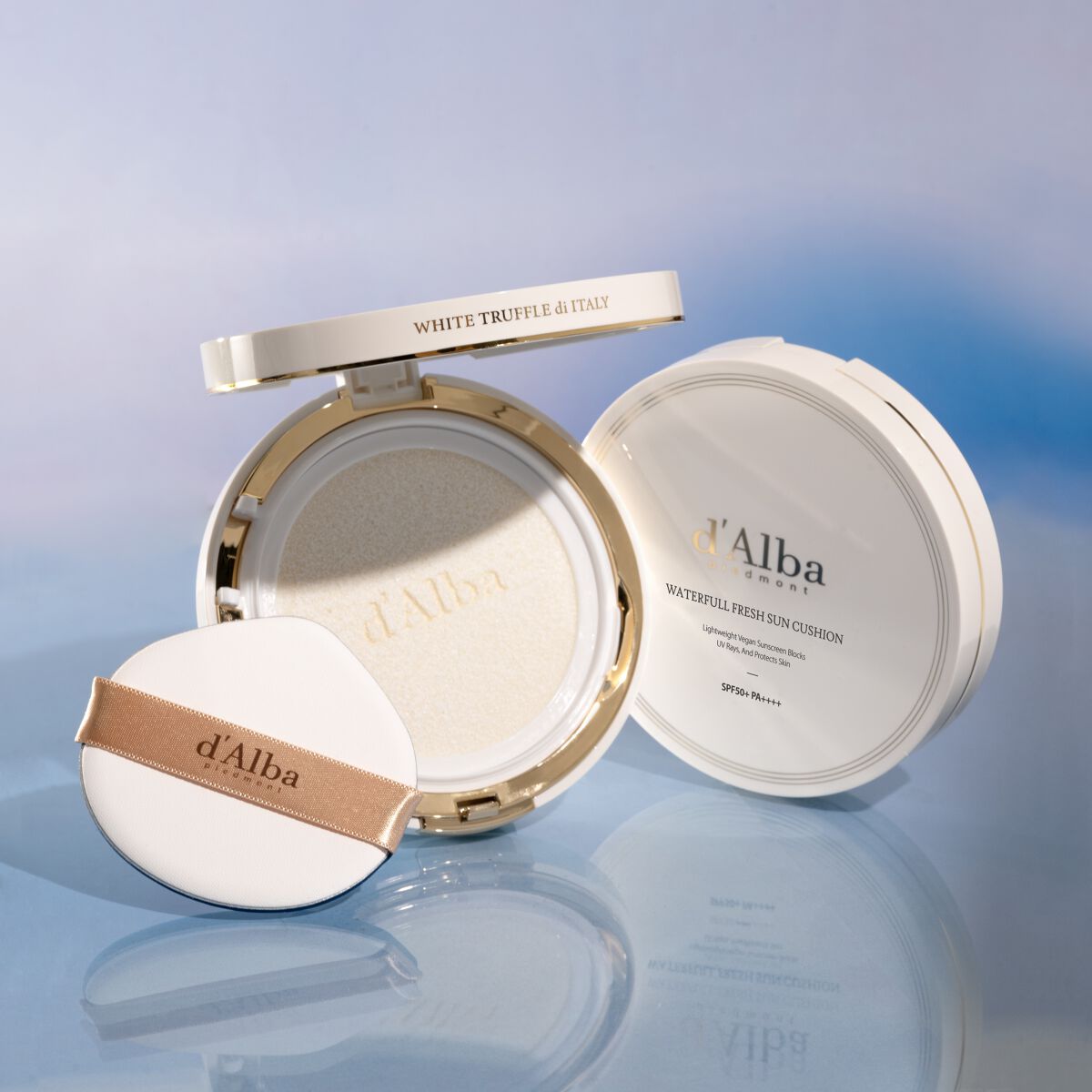 ウォータフルフレッシュサンクッション/ダルバ/日焼け止めローションを使ったクチコミ(1枚目)