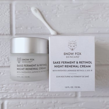 SAKE ナイトクリーム/SNOW FOX SKINCARE/フェイスクリームを使ったクチコミ（3枚目）