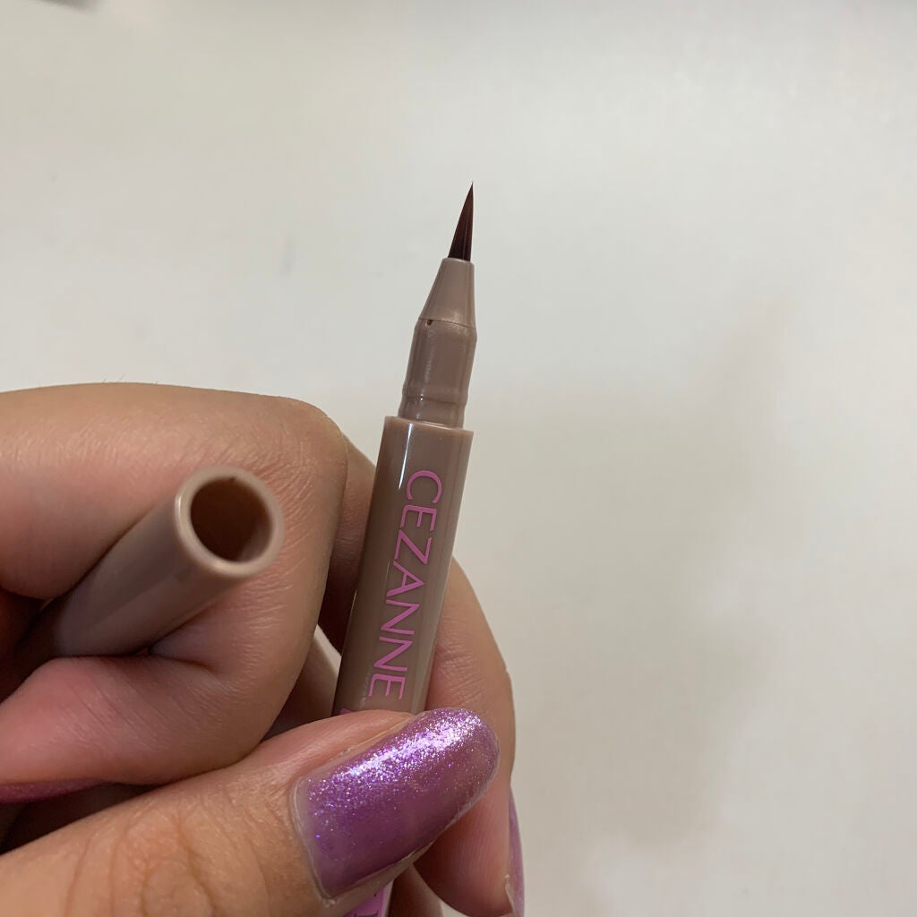描くふたえアイライナー/CEZANNE/リキッドアイライナーを使ったクチコミ(3枚目)
