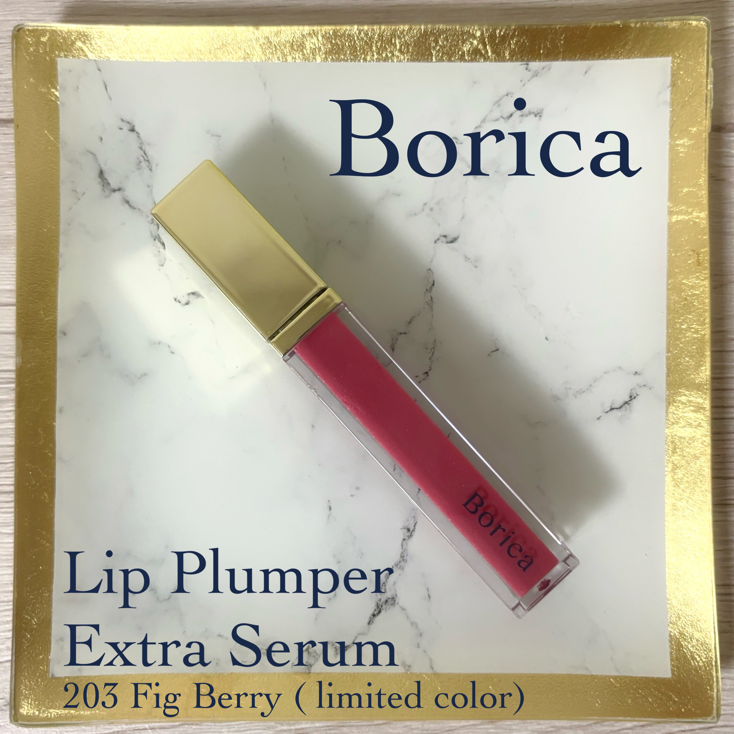 リッププランパーエクストラセラム 203 フィグベリー/Borica/リッププランパーを使ったクチコミ（1枚目）